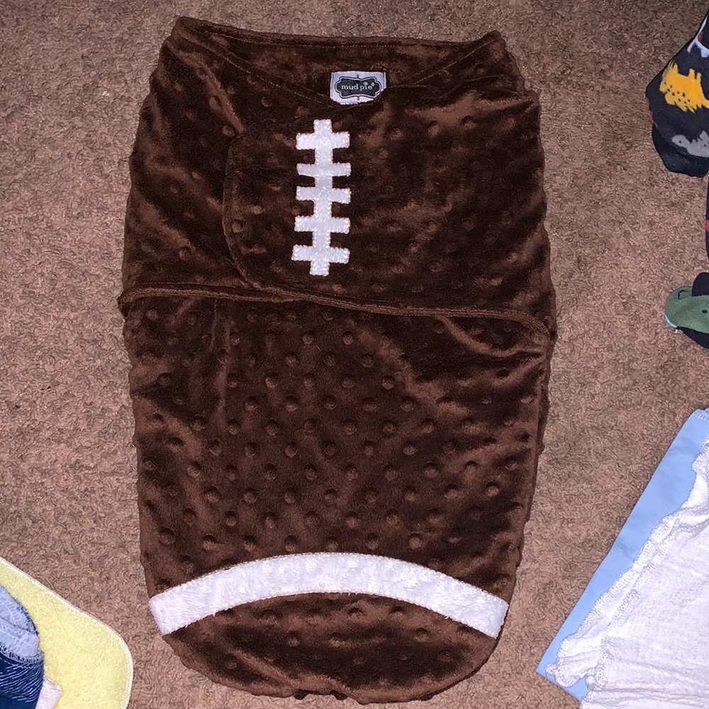 Baby football swaddle
